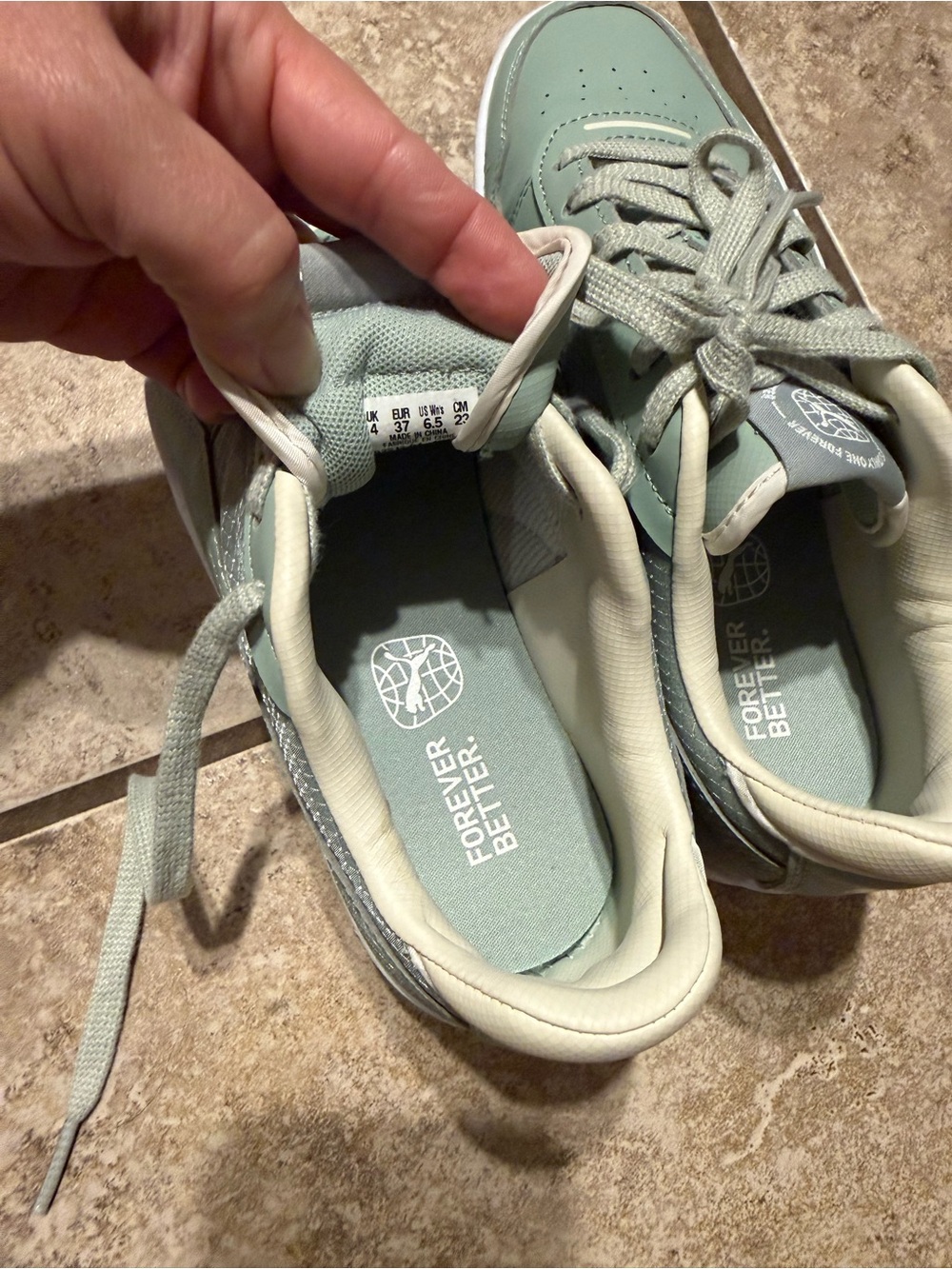 Puma Mint Green Platform Sneakers Women's 6.5